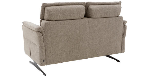 2-SITZER-SOFA Chenille Graubraun - Graubraun/Schwarz, KONVENTIONELL, Textil/Metall (178/106/92cm) - Dieter Knoll