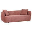 BIGSOFA Flachgewebe Rostfarben  - Rostfarben/Schwarz, KONVENTIONELL, Kunststoff/Textil (228/73/103cm) - Ambia Home