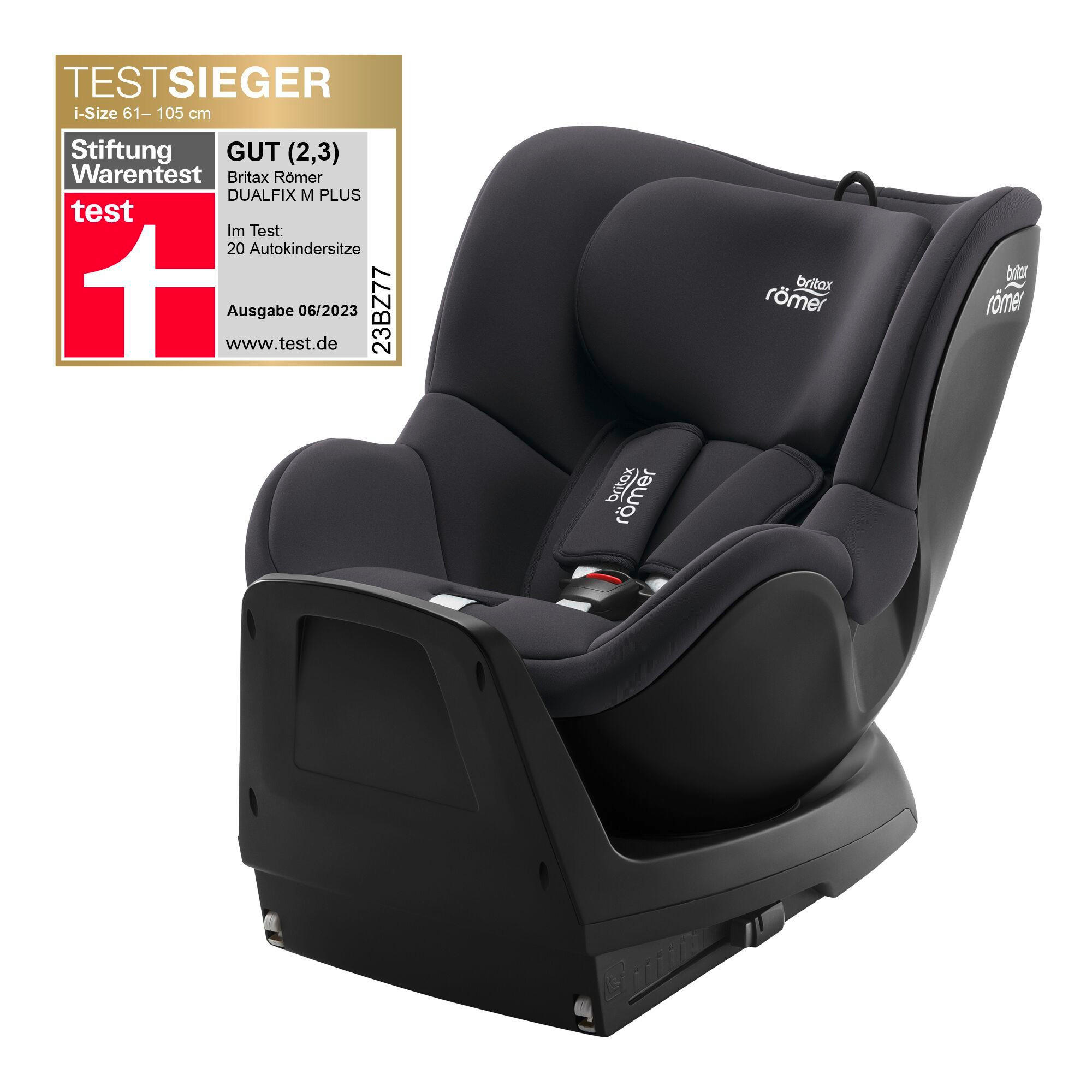 REBOARDER-KINDERSITZ Dualfix M Plus  - Dunkelgrau, Basics, Kunststoff/Textil (44/55/74cm) - Britax Römer