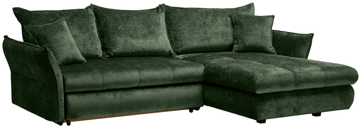 Freisteller von Stylife ECKSOFA Waldgrün Chenille.