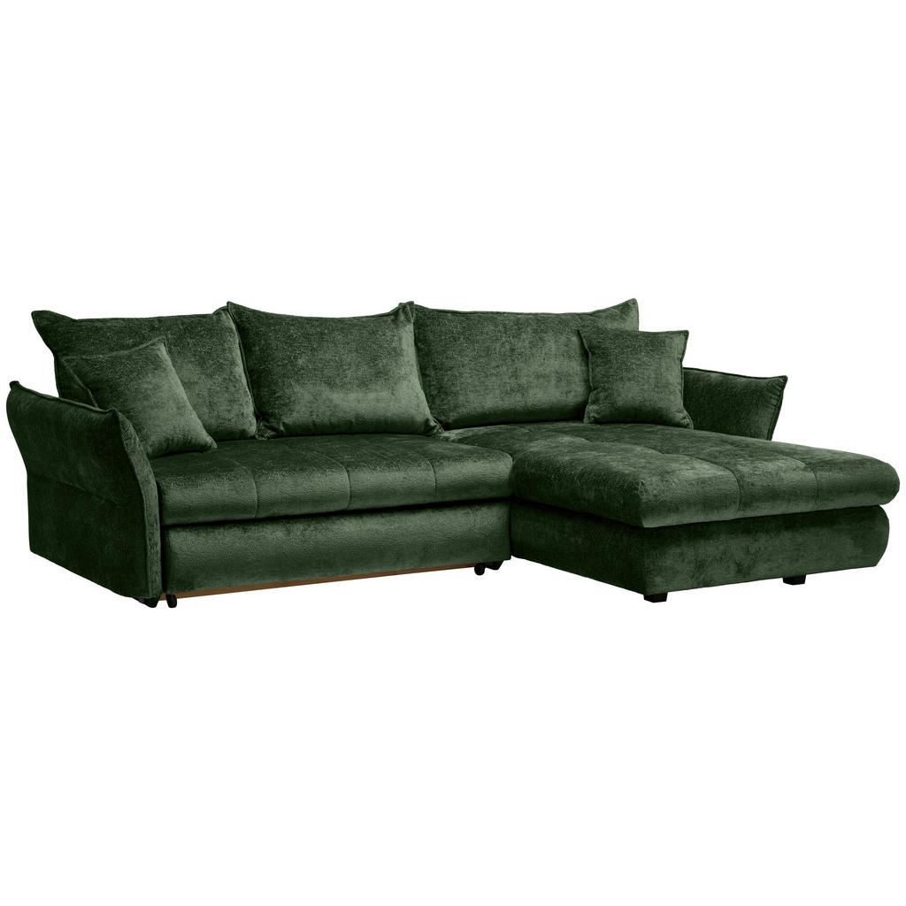 Thumbnail - Stylife Ecksofa, Waldgrün, Textil, 3-Sitzer, Füllung: Schaumstoff, Ottomane rechts, L-Form, 275x180 cm, Stoffauswahl, se...