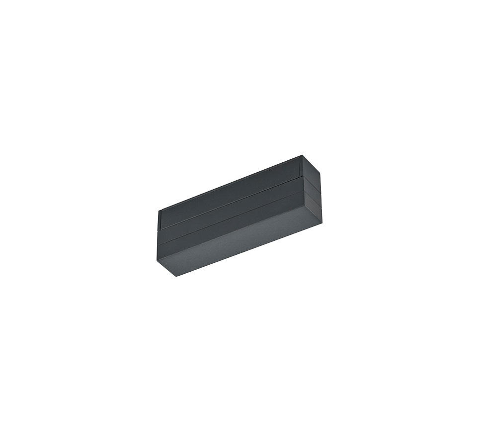 SCHIENENSYSTEM-EINSPEISER - Schwarz, Design, Kunststoff (13,5/3/5cm) - Trio Leuchten