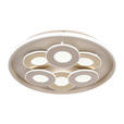 LED-DECKENLEUCHTE Ilok 50/5 cm  - Sandfarben/Chromfarben, Design, Kunststoff/Metall (50/5cm) - Novel