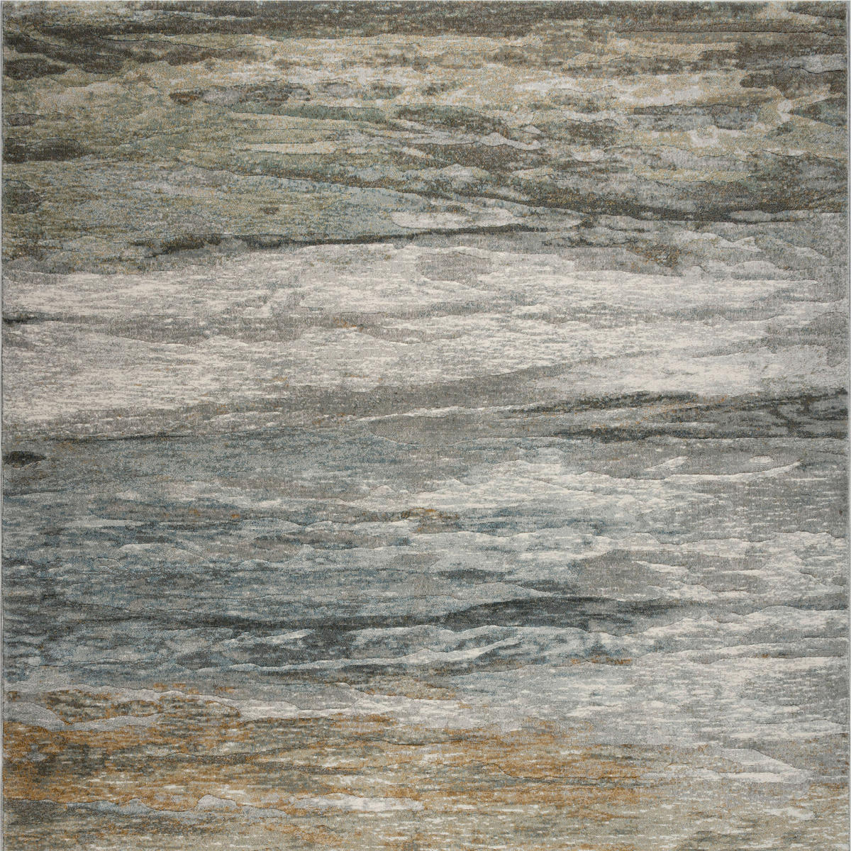 WEBTEPPICH  Wohnzimmer 200/290 cm Argentum Türkis, Taupe, Goldfarben  - Türkis/Taupe, Design, Kunststoff/Textil (200/290cm) - Novel