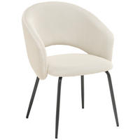 ŽIDLE S PODRUČKAMI, železo, síťovina, krémová - černá/krémová, Moderní, kov/textil (58/80/60cm) - MID.YOU