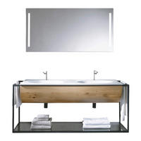 MOBILIER BAIE - alb/culoare lemn stejar, Konventionell, sticlă/lemn (148cm) - Voglauer