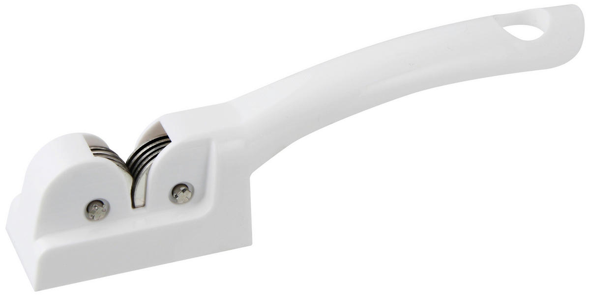 BRUSILEC NOŽEV - bela, Basics, kovina/umetna masa (8/4/23cm) - Fackelmann