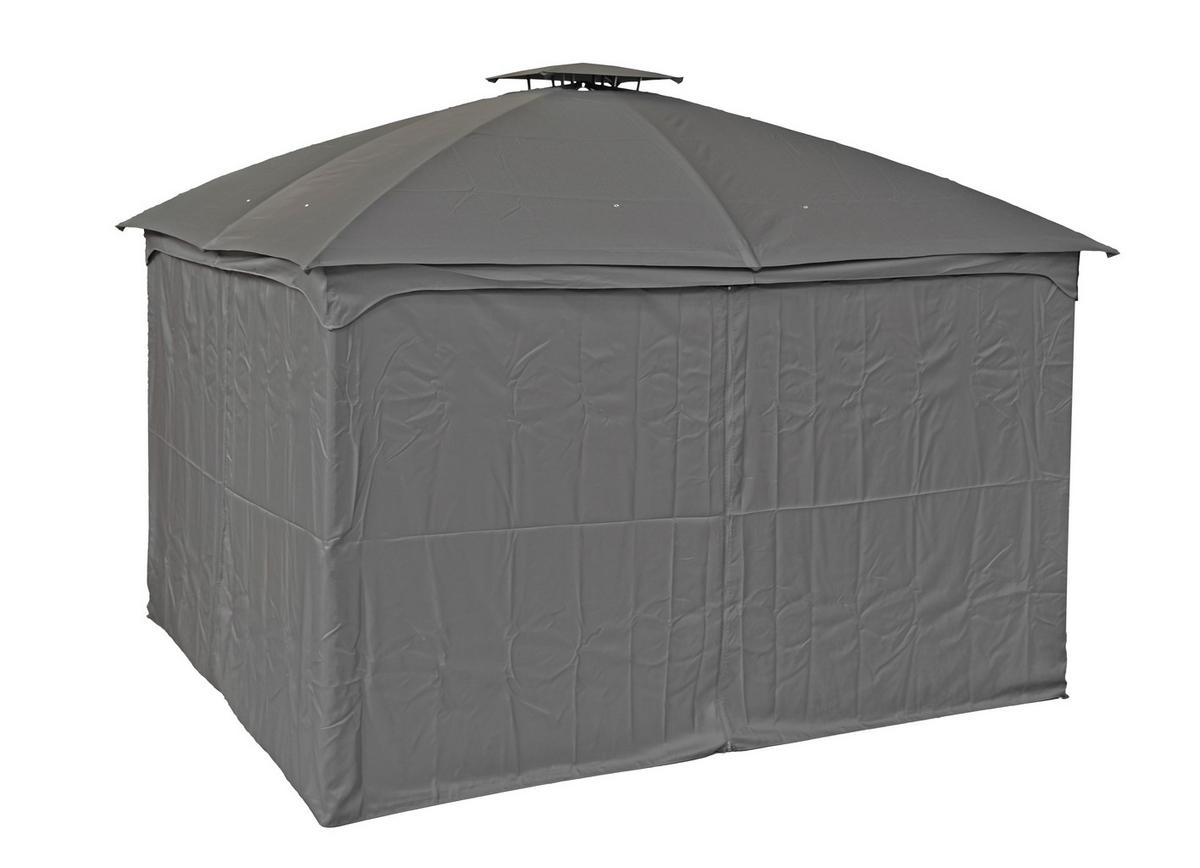 PAVILLON 360/270/300 cm   - Anthrazit/Schwarz, Basics, Kunststoff/Metall (360/270/300cm) - Gardenson