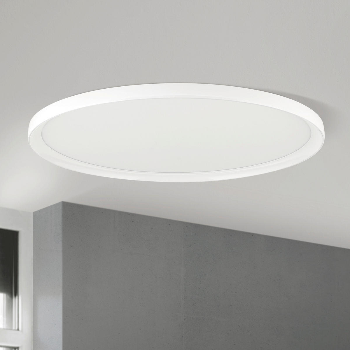 LED-DECKENLEUCHTE Gamma 60/6,0 cm   - Weiß, Basics, Kunststoff/Metall (60/6,0cm)