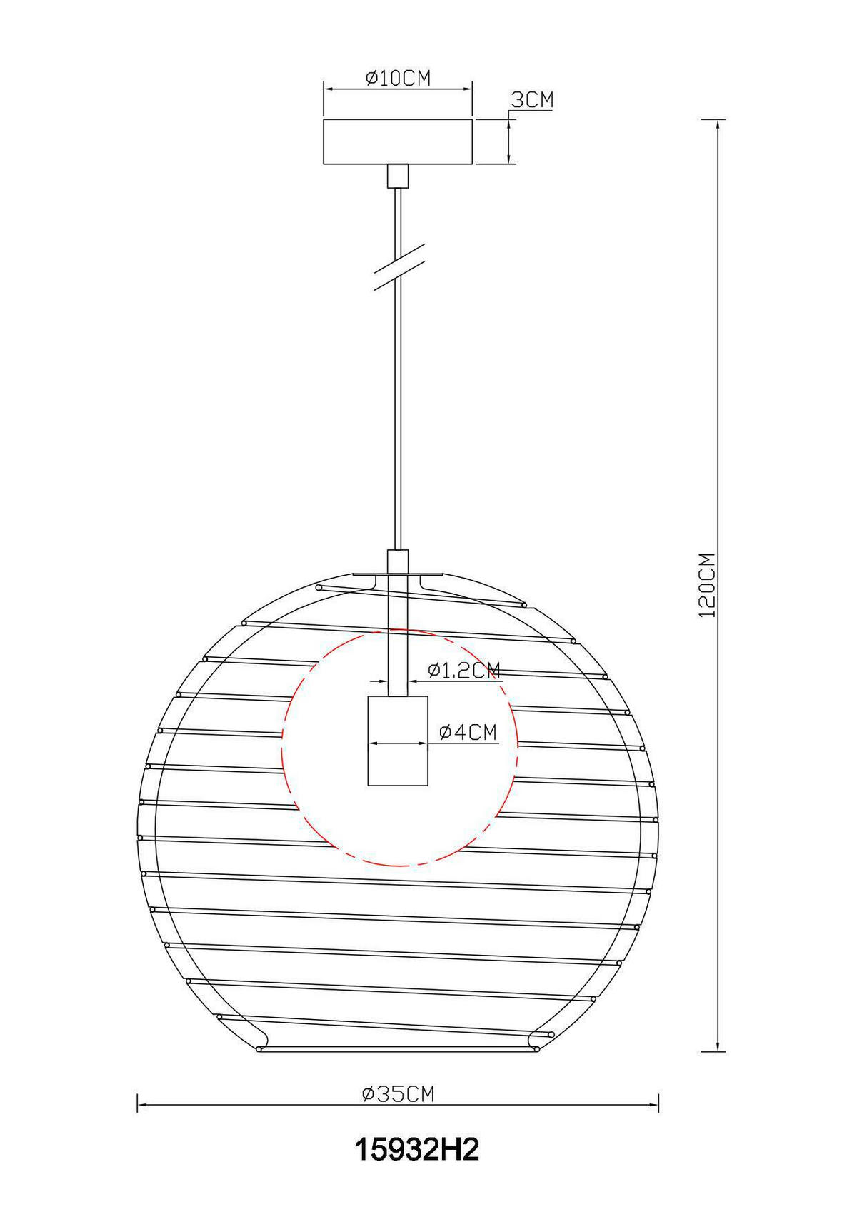 HÄNGELEUCHTE 35/120 cm  - Chromfarben/Weiß, Basics, Kunststoff/Metall (35/120cm) - Globo