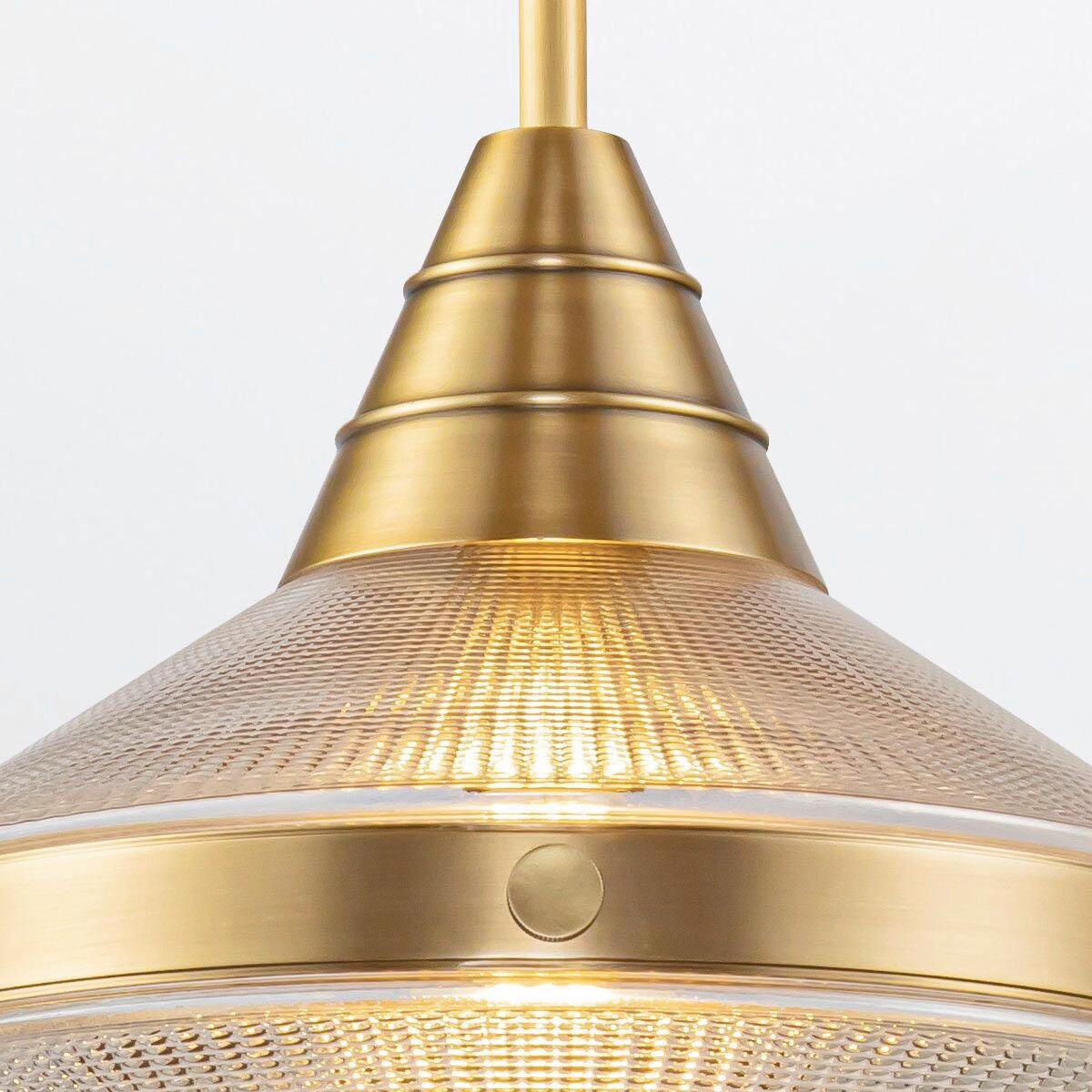 HÄNGELEUCHTE 34,3/35,9 cm  - Messingfarben, KONVENTIONELL, Glas/Metall (34,3/35,9cm) - Elstead Lighting