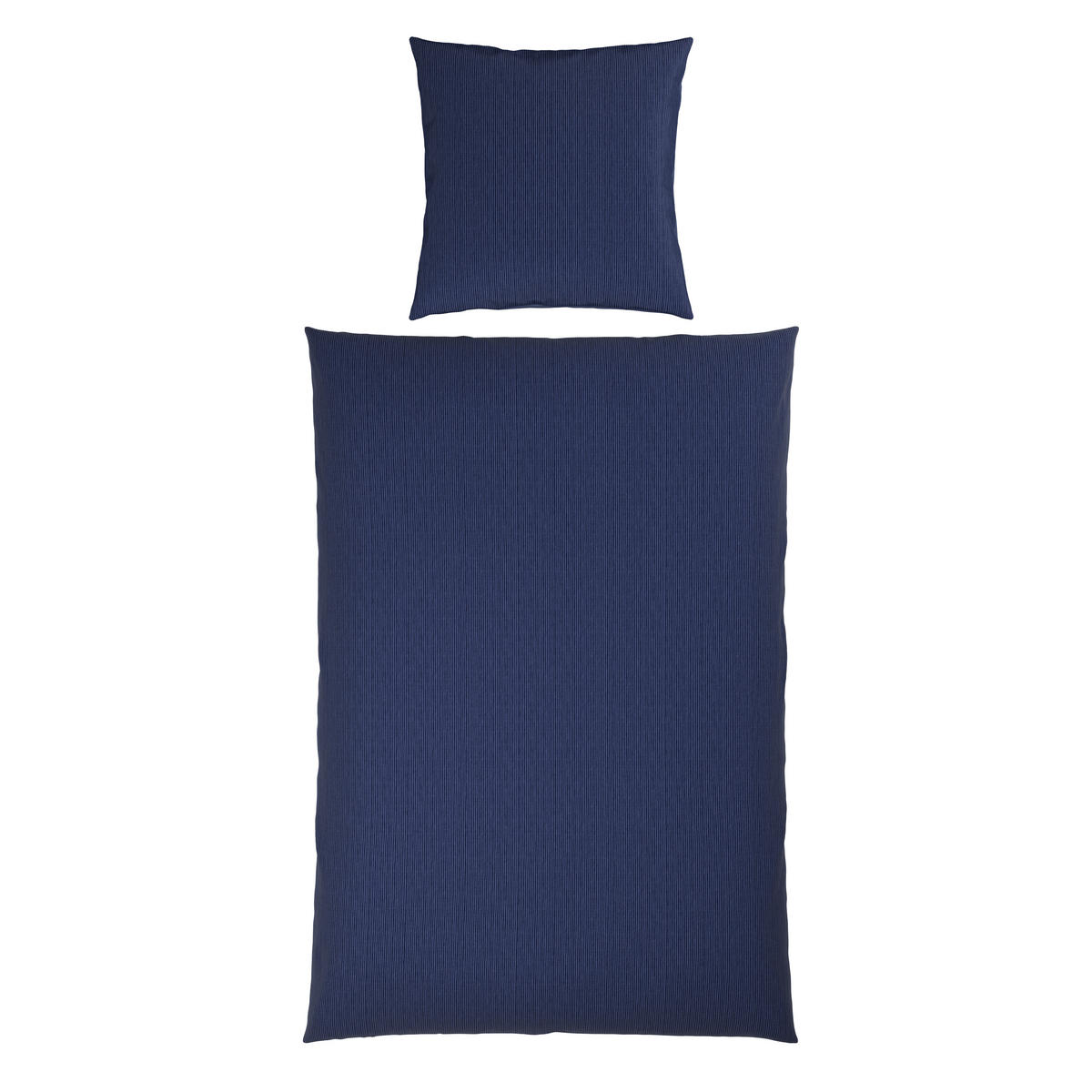 WENDEBETTWÄSCHE Satin 155/220 cm  - Dunkelblau, Textil (155/220cm) - Bio:Vio