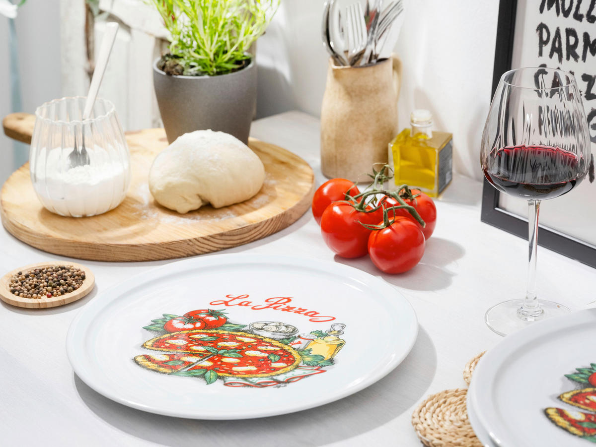 PIZZATELLER Milano La Pizza  40 cm   - Multicolor, Basics, Keramik (40cm) - Creatable