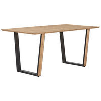 MATBORD i trä, metall 175/90/76 cm   - svart/akaciefärgad, Lifestyle, metall/trä (175/90/76cm) - Landscape