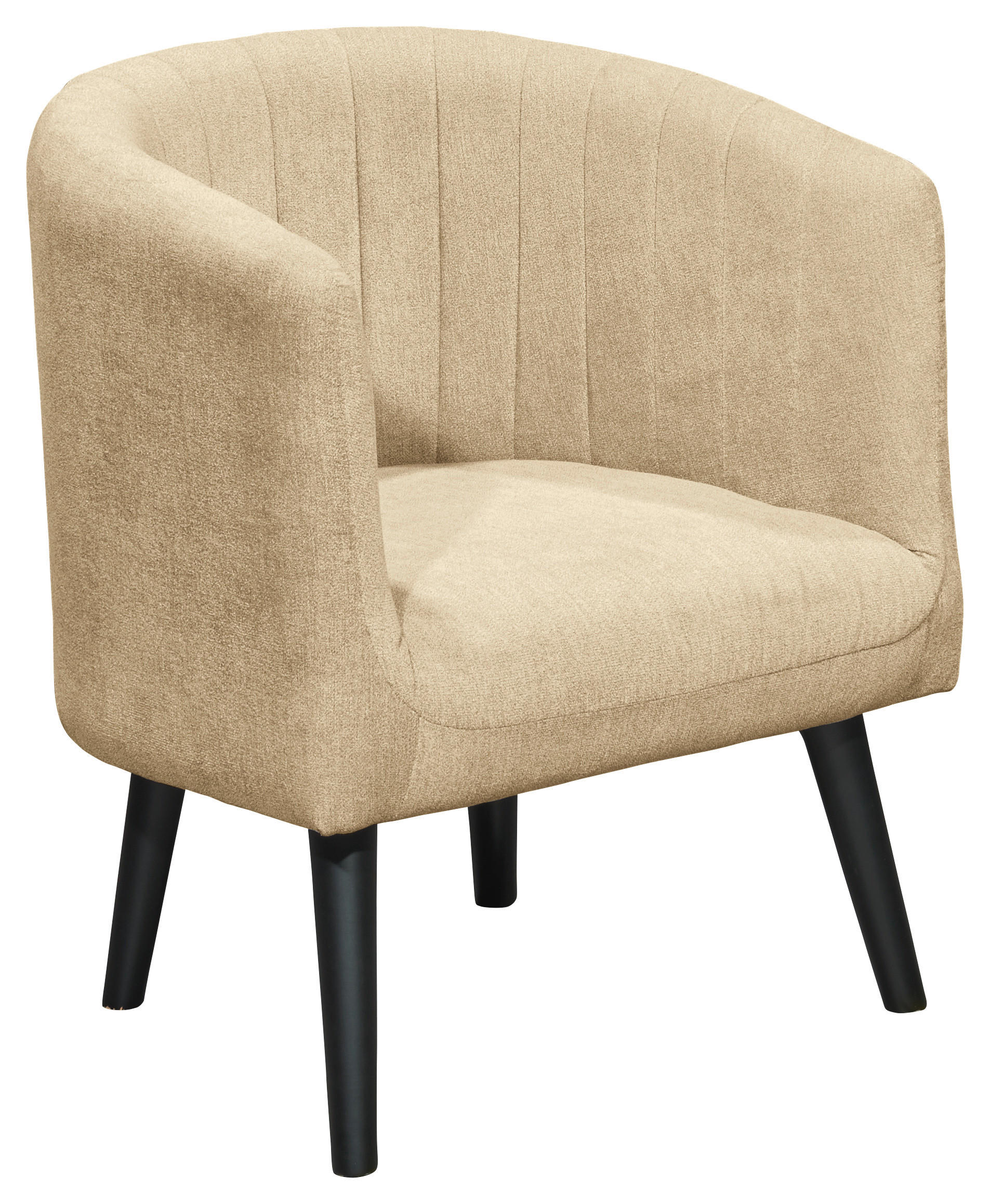 Polstersessel mit Armlehnen Paul Velours Sandfarben