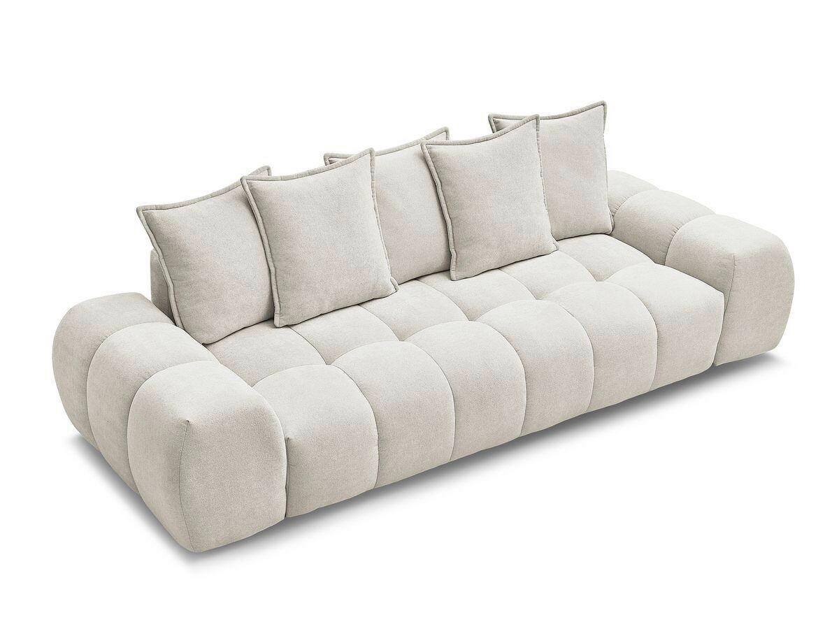 3-SITZER-SOFA EVEREST Struktur Beige  - Beige/Schwarz, MODERN, Kunststoff/Textil (278/90/115cm)