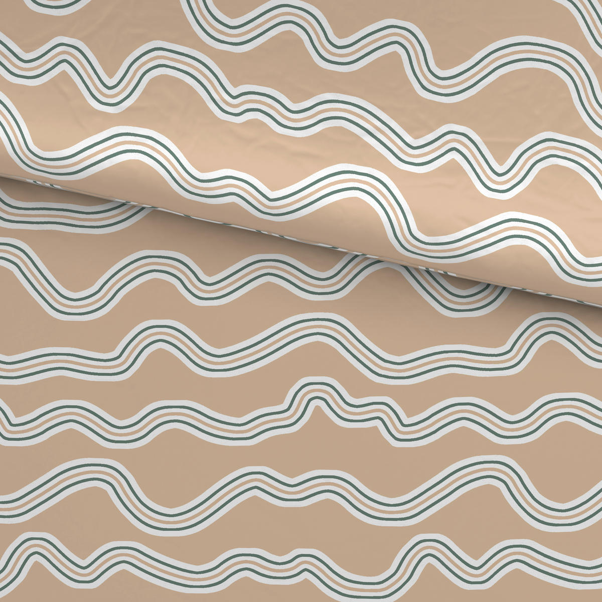 BETTWÄSCHE KALIO Satin 140/200 cm  - Beige, KONVENTIONELL, Textil (140/200cm) - Esposa
