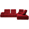 ECKSOFA in Struktur Rot  - Rot/Schwarz, Design, Kunststoff/Textil (313/233cm) - Emilio Belluti