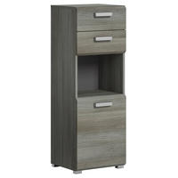MIDISCHRANK 40/109/33 cm  - Silberfarben/Grau, MODERN, Holzwerkstoff/Kunststoff (40/109/33cm) - MID.YOU