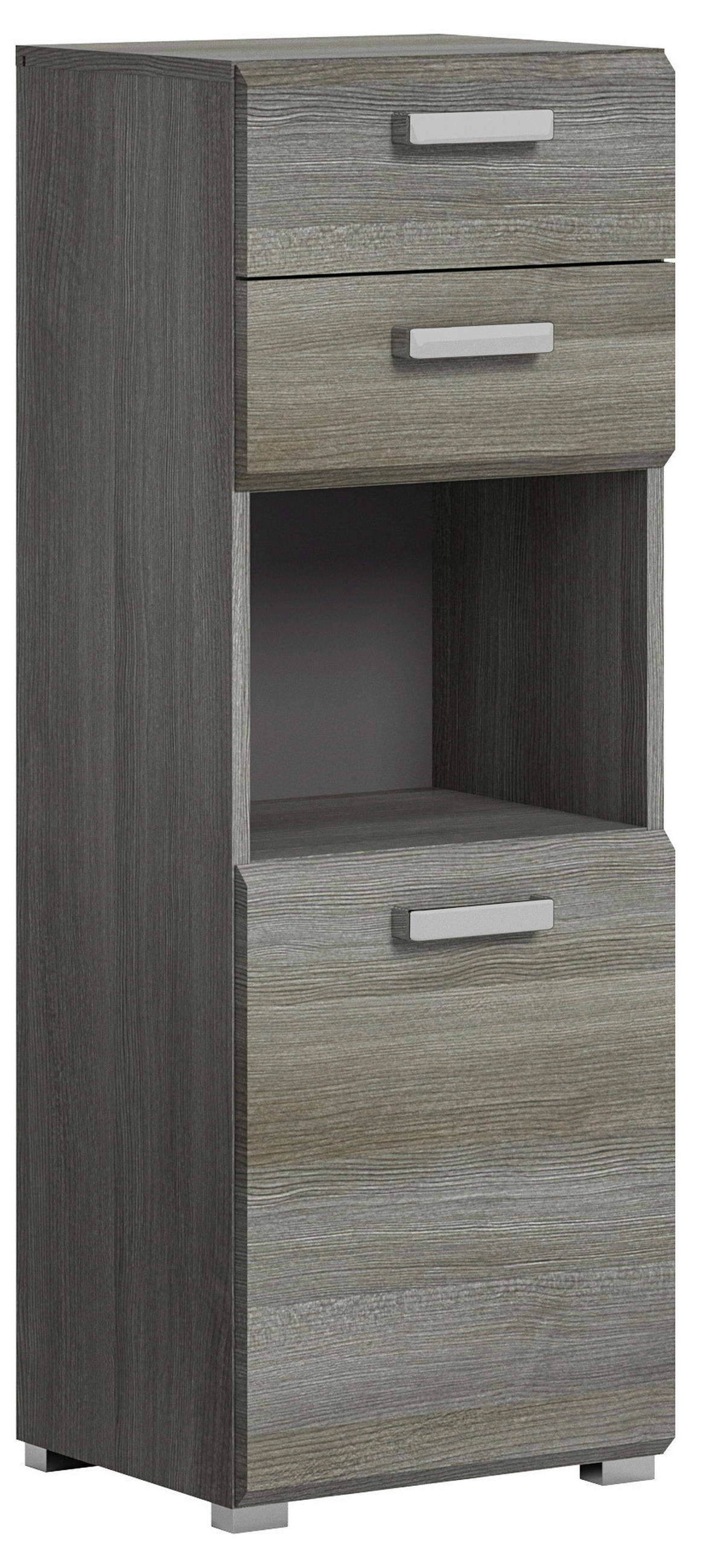 MIDISCHRANK 40/109/33 cm  - Silberfarben/Grau, MODERN, Holzwerkstoff/Kunststoff (40/109/33cm) - MID.YOU