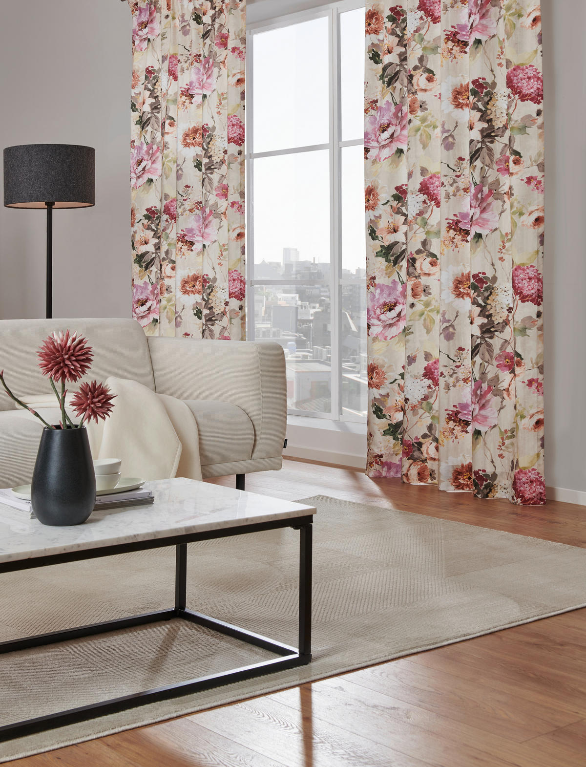 VORHANGSTOFF per lfm blickdicht  - Beere, KONVENTIONELL, Textil (140cm) - Esposa