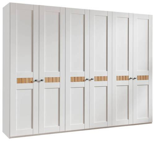 DREHTÜRENSCHRANK 300/229,4/60 cm 6-türig Weiß, Wildeiche  - Wildeiche/Weiß, LIFESTYLE, Holz/Holzwerkstoff (300/229,4/60cm) - Landscape