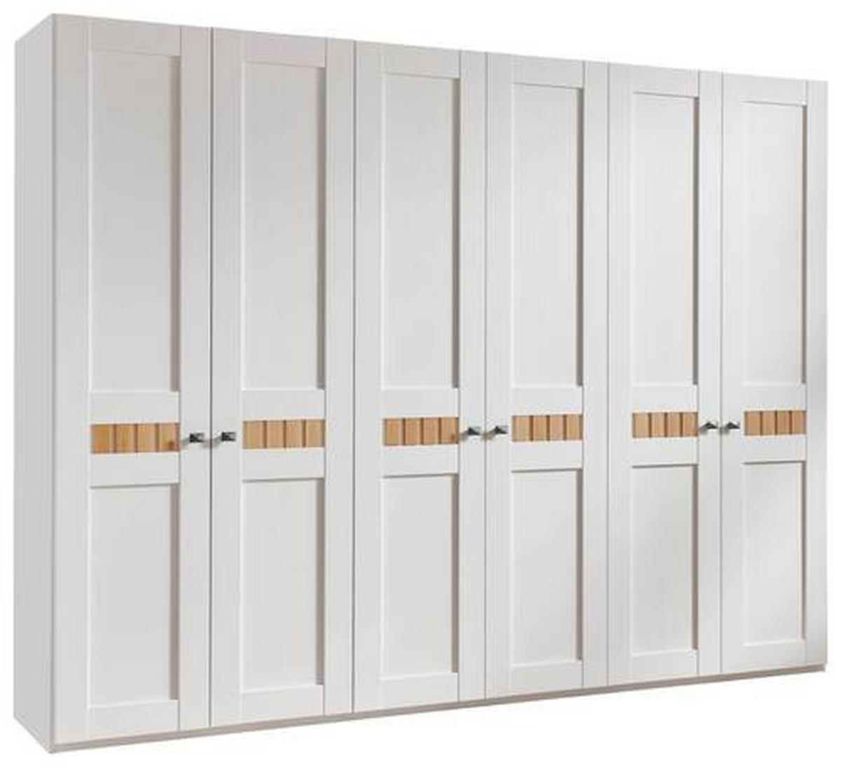 DREHTÜRENSCHRANK 300/229,4/60 cm 6-türig Weiß, Wildeiche  - Wildeiche/Weiß, LIFESTYLE, Holz/Holzwerkstoff (300/229,4/60cm) - Landscape