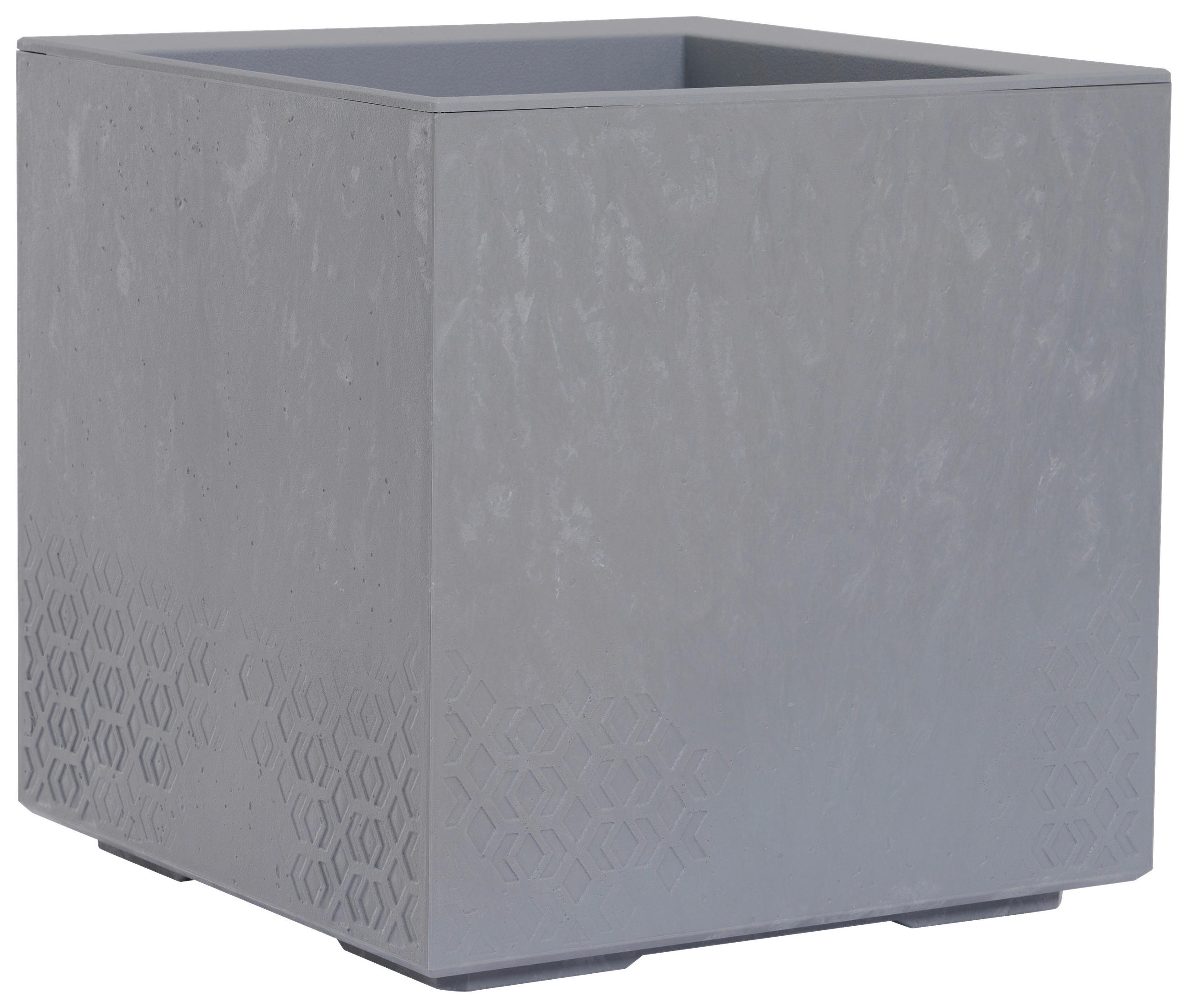 BLUMENKASTEN  - Grau, Basics, Kunststoff (40/40/40cm) - Siena Garden