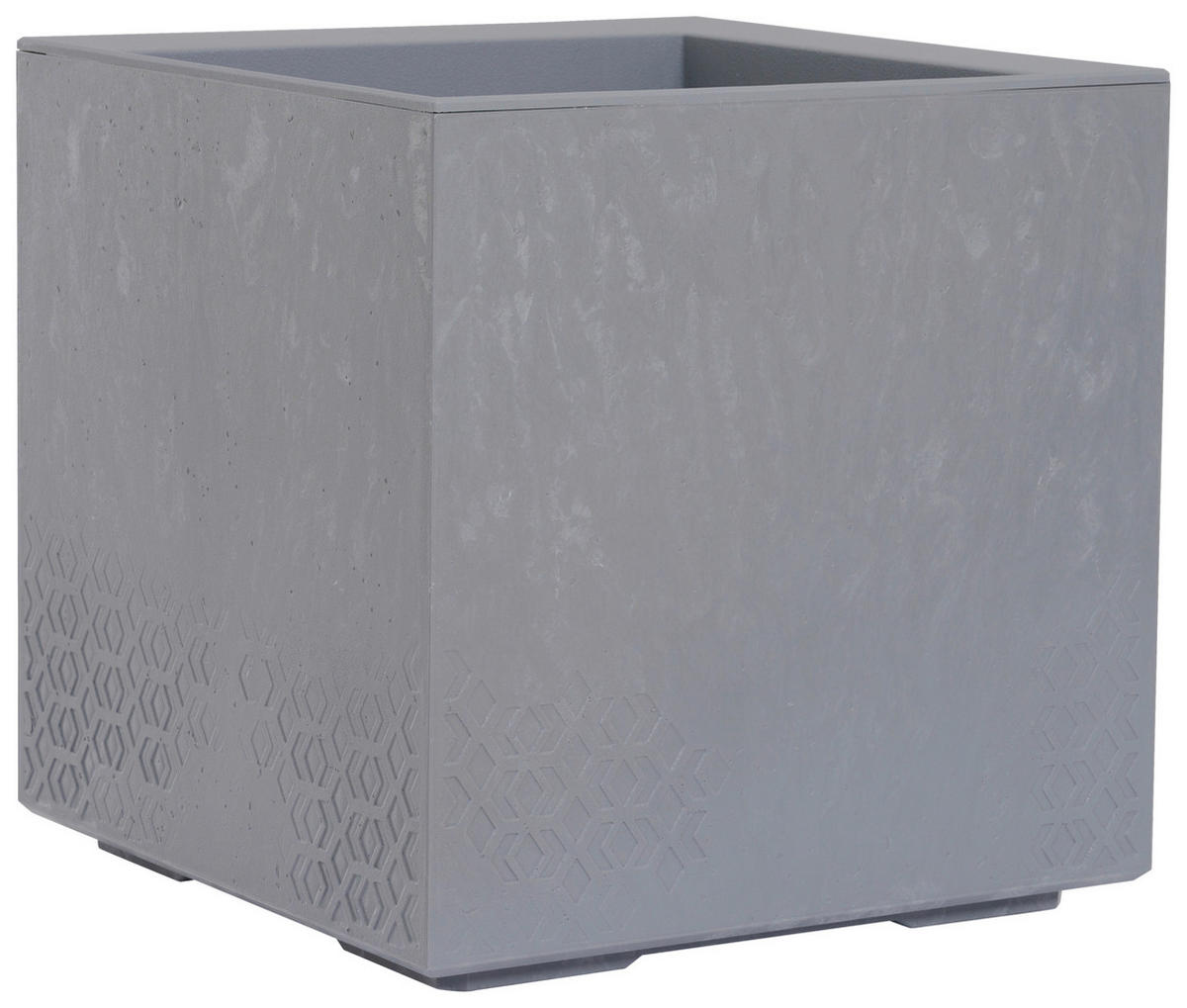 BLUMENKASTEN  - Grau, Basics, Kunststoff (40/40/40cm) - Siena Garden