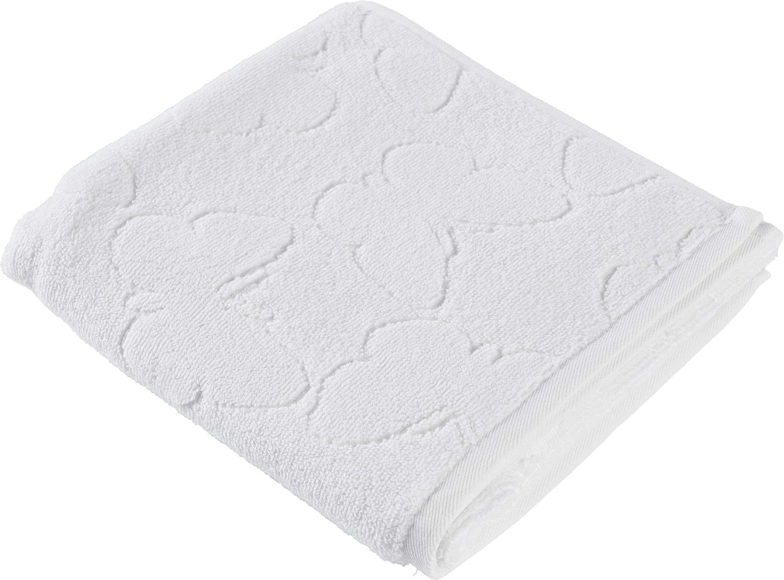 RUČNÍK, 50/100 cm, bílá - bílá, Trend, textil (50/100cm) - Esposa