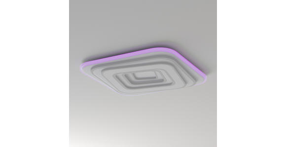LED-DECKENLEUCHTE 53/53/5,5 cm   - Weiß, Design, Kunststoff/Metall (53/53/5,5cm) - Novel