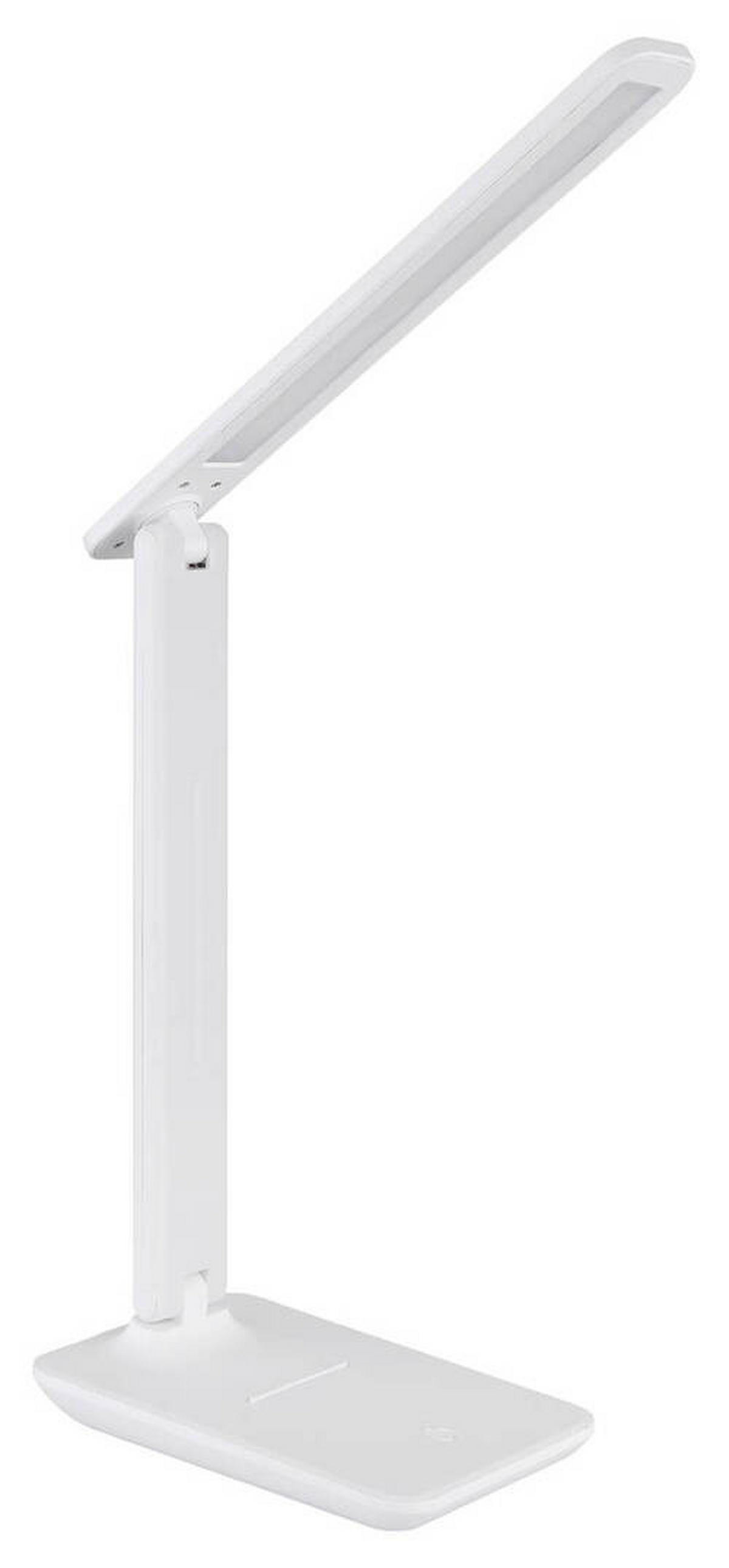 LED-SVETILKA ZA PISALNO MIZO     28/11,5/50 cm          - bela/opal, Design, umetna masa/usnje (28/11,5/50cm) - Globo