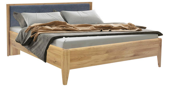 BETT 180/200 cm  in Anthrazit, Wildeiche  - Wildeiche/Anthrazit, KONVENTIONELL, Holz/Holzwerkstoff (180/200cm) - Linea Natura