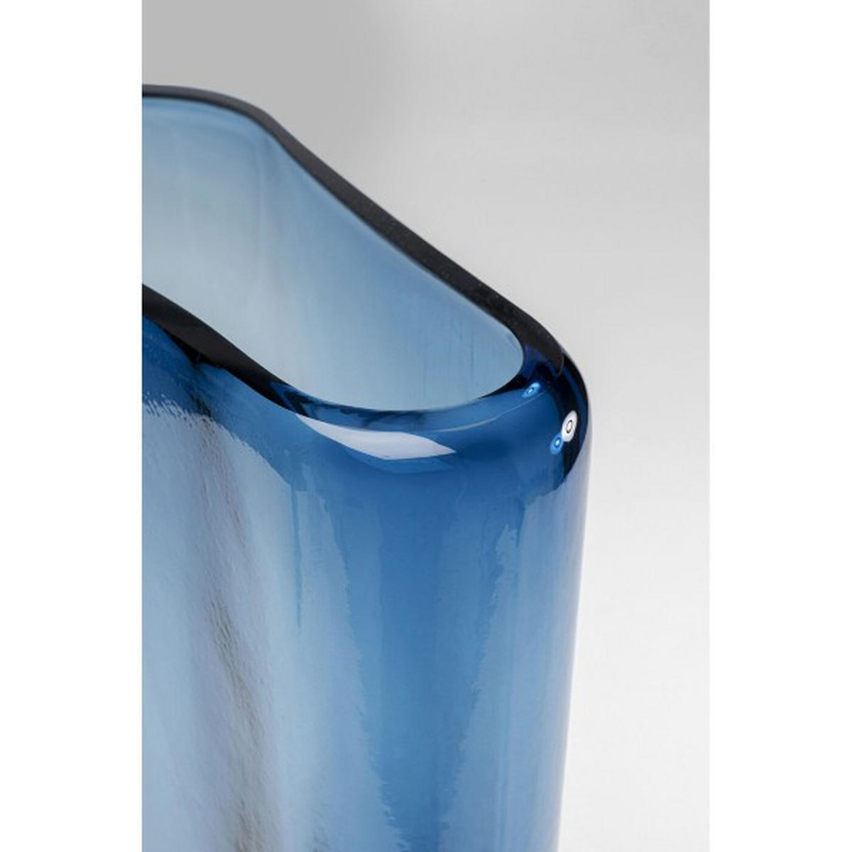 VASE 40 cm  - Blau, Design, Glas (25/40/11cm) - Kare-Design