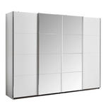 SCHWEBETÜRENSCHRANK 316/230/62 cm 4-türig Weiß  - Chromfarben/Weiß, Design, Holzwerkstoff/Metall (316/230/62cm) - Carryhome