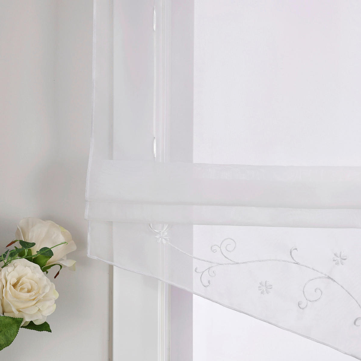 FALTROLLO  transparent  120/140 cm    - Weiß Hochglanz, Basics, Textil (120/140cm) - Joyswahl