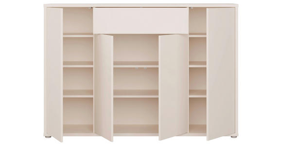 SCHUHSCHRANK  in 143,9/99,1/34,9 cm  - Sandfarben/Grau, MODERN, Holzwerkstoff/Kunststoff (143,9/99,1/34,9cm) - Carryhome