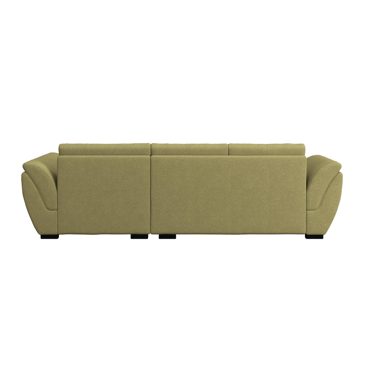 ECKSOFA Grün  - Schwarz/Grün, Konventionell, Textil (278/187cm) - MID.YOU