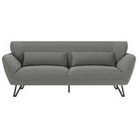 3-SITZER-SOFA  in Webstoff Anthrazit  - Anthrazit, MODERN, Textil/Metall (228/81/89cm) - MID.YOU