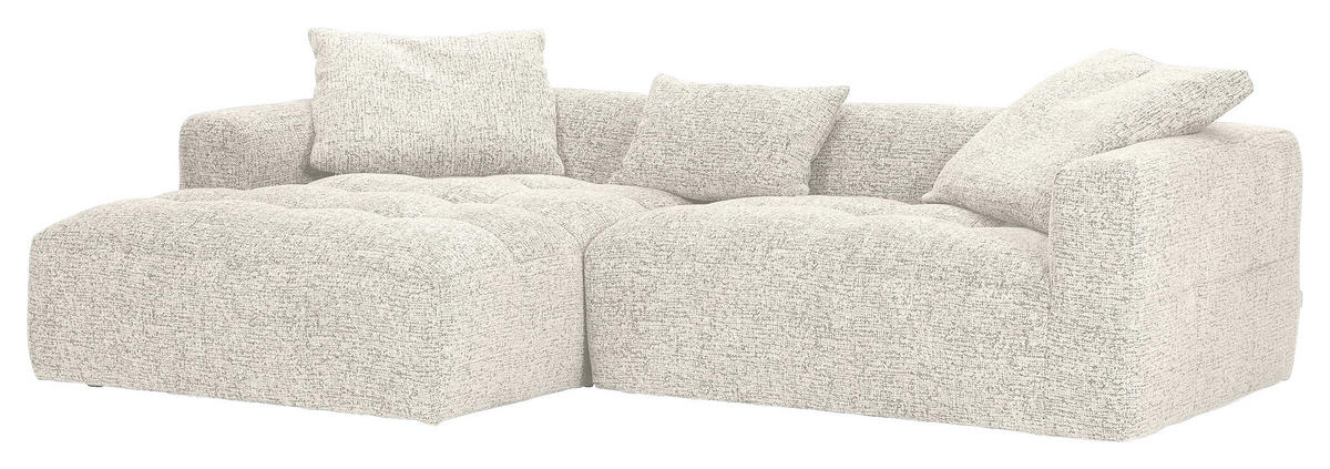 ECKSOFA Creme, Beige  - Beige/Creme, KONVENTIONELL, Kunststoff/Textil (170/276cm) - Carryhome