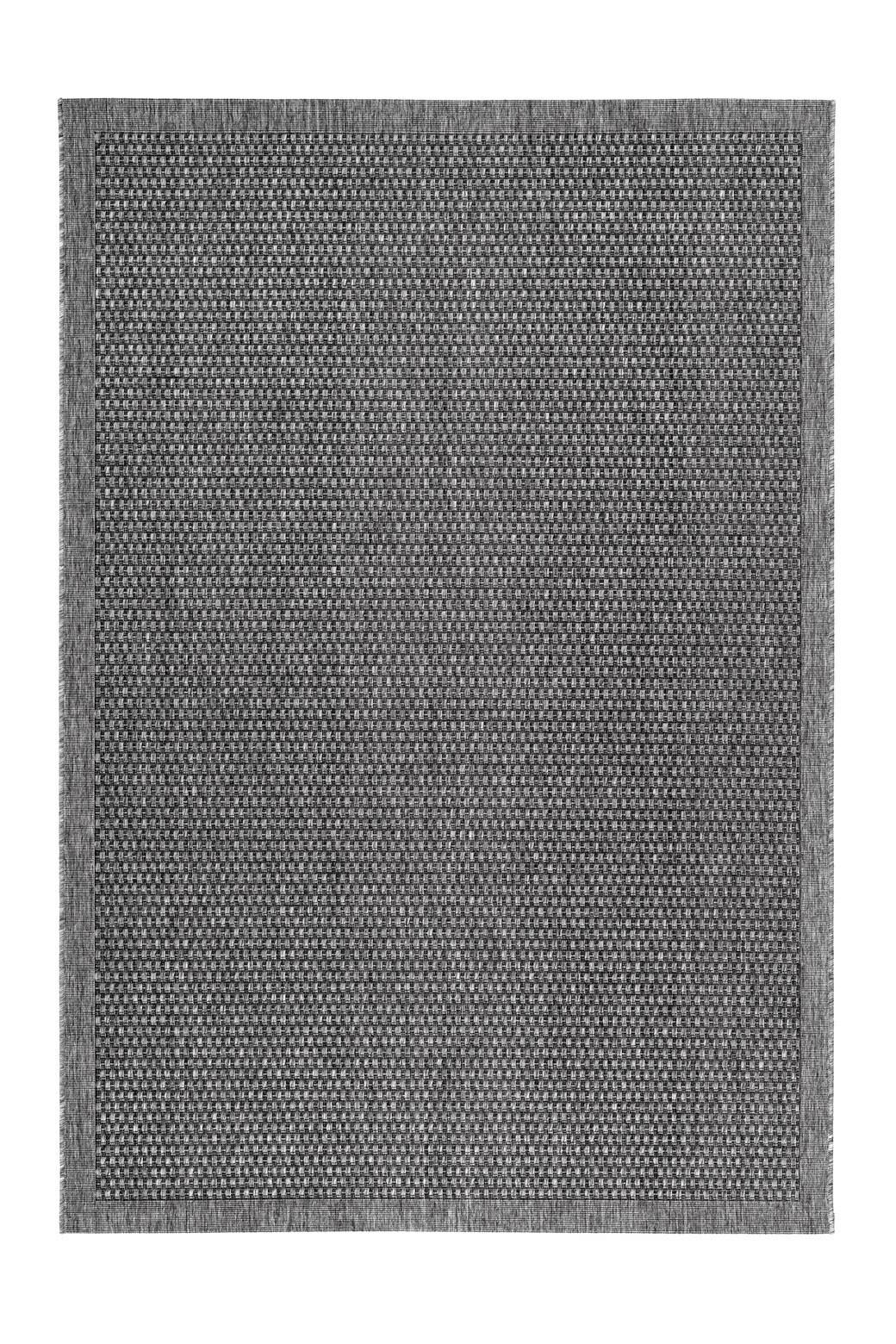 FLACHWEBETEPPICH 120/170 cm Indonesia - Kediri Silber Grau  - Grau, KONVENTIONELL, Textil (120/170cm)