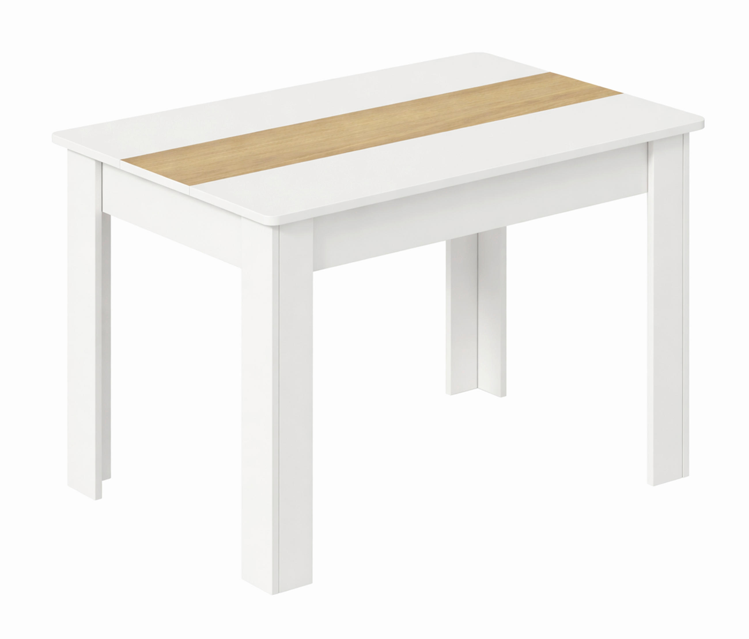 ÉTKEZŐASZTAL - méztölgy színű/fehér, Modern, faalapú anyag (115/80/75cm) - MID.YOU