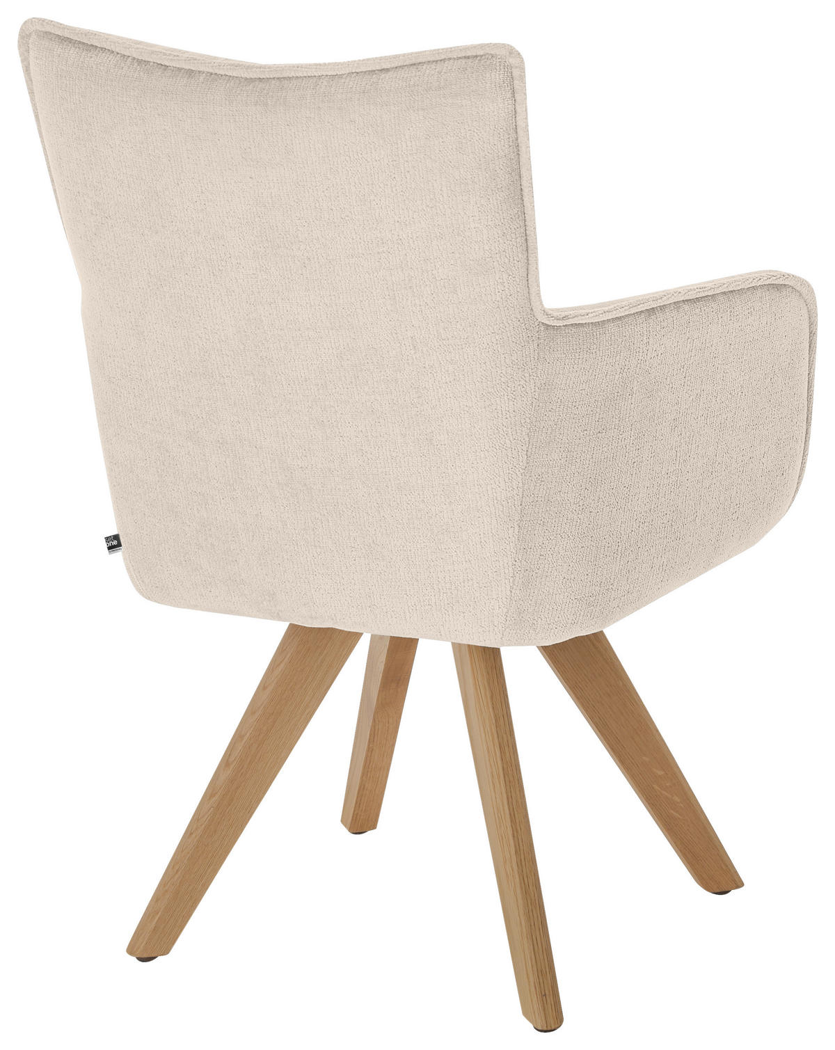 ARMLEHNSTUHL  in Mikrofaser  - Eichefarben/Creme, Design, Holz/Textil (59/89/63cm) - SetOne by Musterring