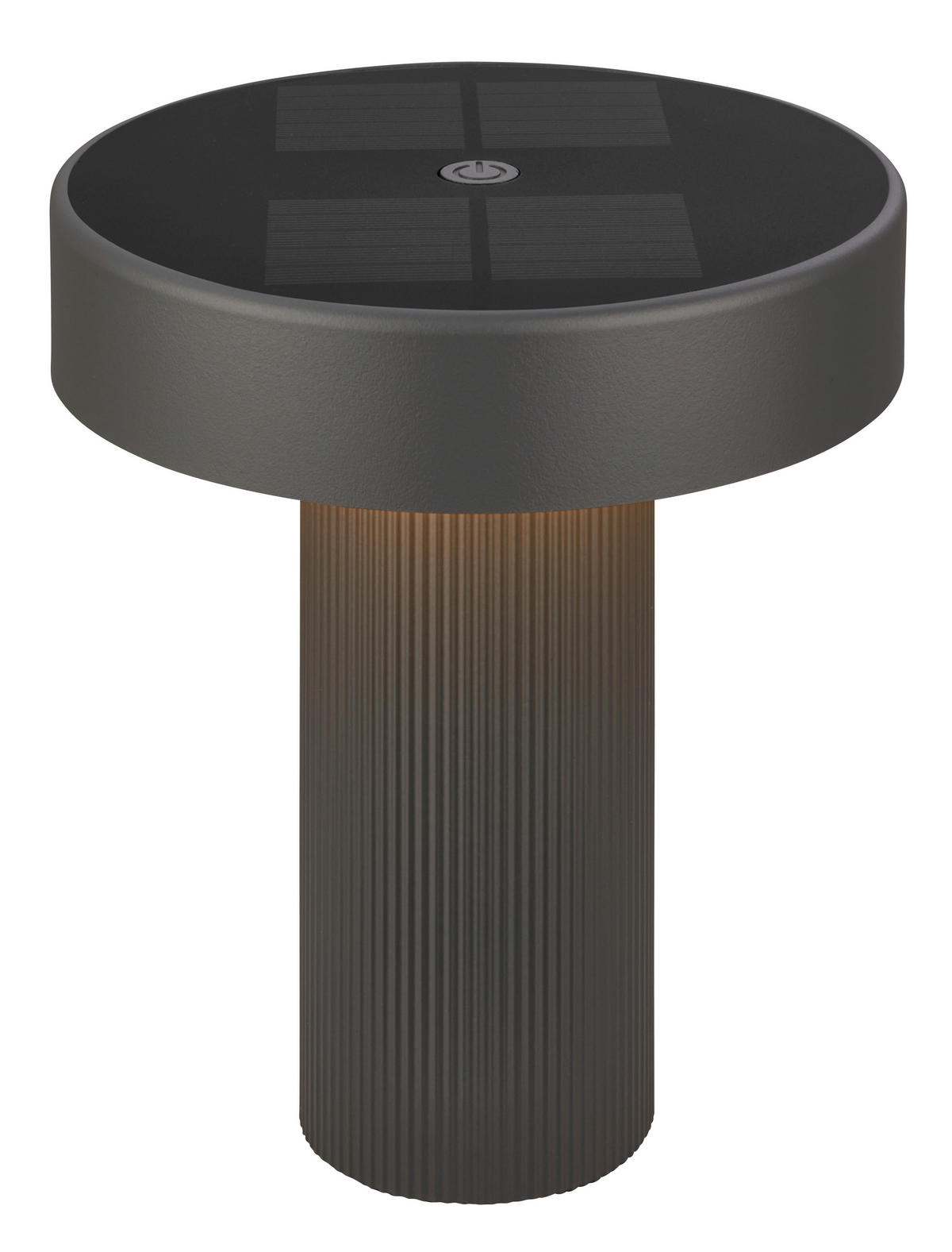 AKKU-TISCHLEUCHTE 16/20 cm  - Anthrazit, Design, Kunststoff (16/20cm)