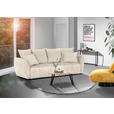 SCHLAFSOFA Flachgewebe Beige  - Beige/Schwarz, KONVENTIONELL, Kunststoff/Textil (250/70/118cm) - Carryhome