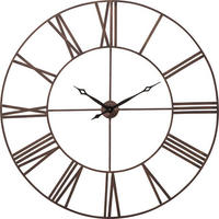 WANDUHR  Anthrazit, Bronzefarben  - Anthrazit/Bronzefarben, Design, Metall (120,5/120,5/4cm) - Kare-Design
