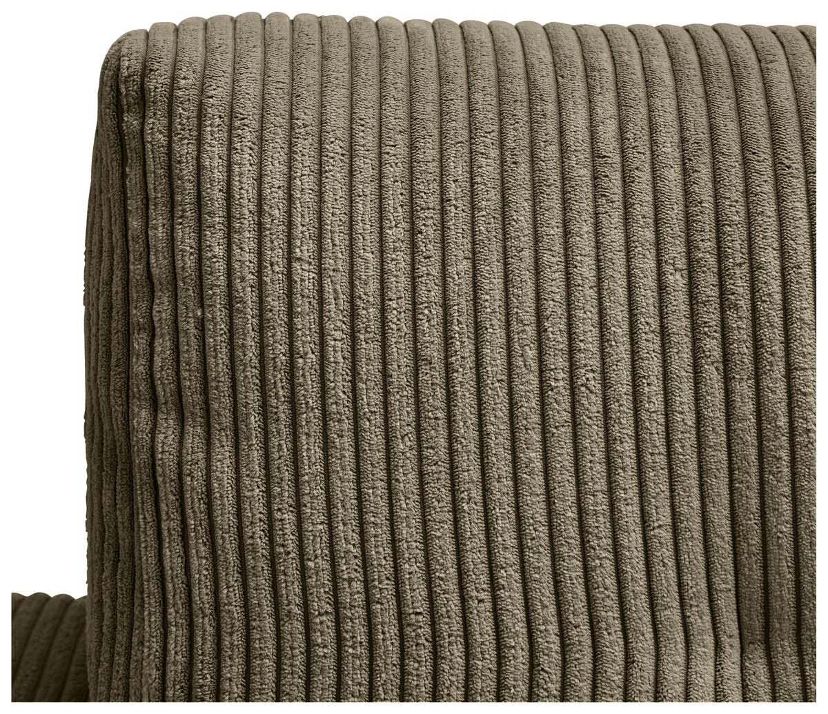 WOHNLANDSCHAFT in Cord Grün  - Schwarz/Grün, Konventionell, Kunststoff/Textil (126/293/155cm) - Ti'me