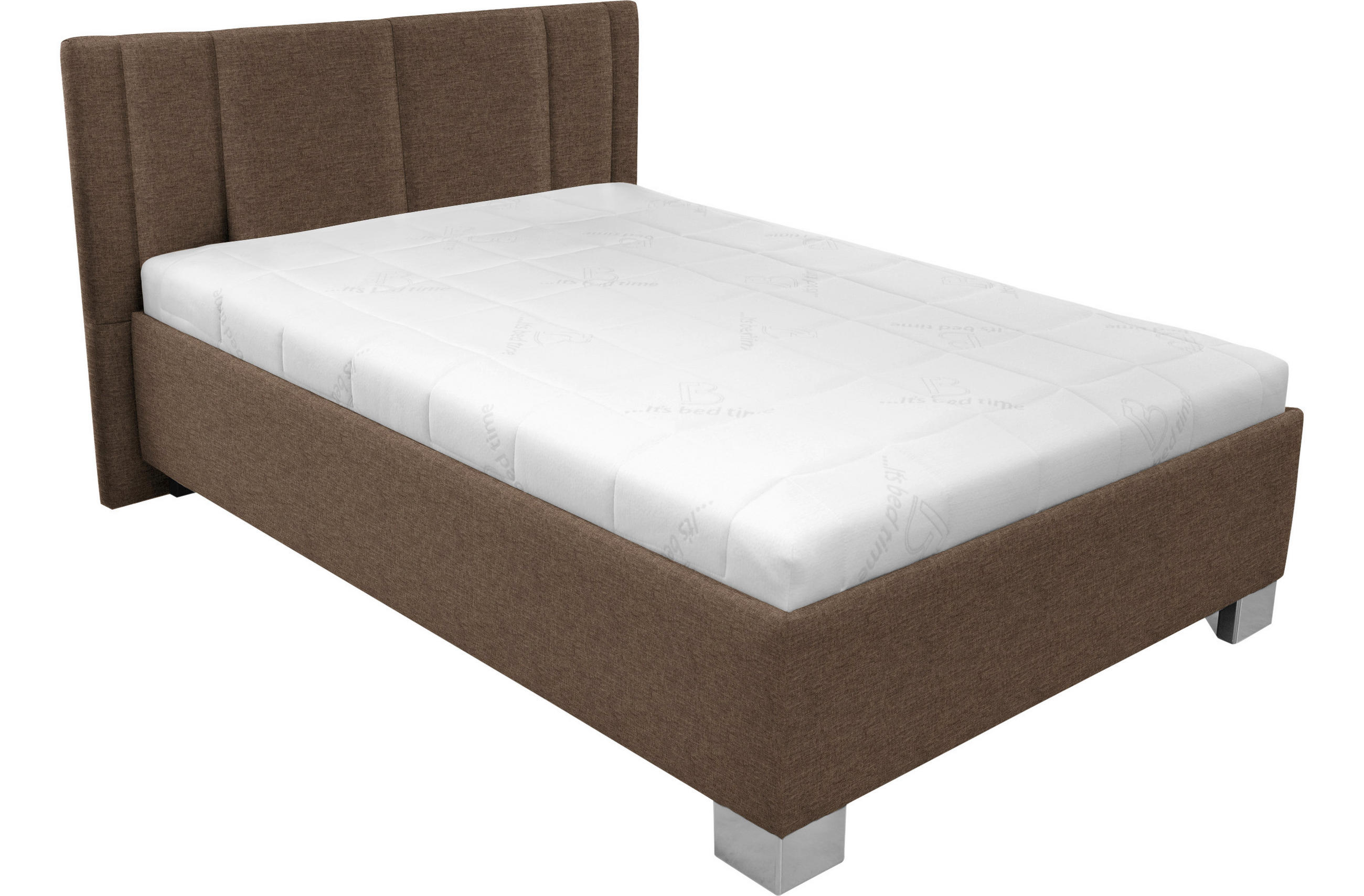 Polsterbett Mit Matratze 120x200 Stilo Braun