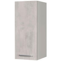 KÜCHENOBERSCHRANK 30/72/35 cm  in Hellgrau  - Edelstahlfarben/Hellgrau, MODERN, Holzwerkstoff/Metall (30/72/35cm) - Nobilia