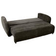 SCHLAFSOFA mit Liegefunktion, Schlafen auf Sitzhöhe, Rücken echt Flachgewebe Dunkelgrau - Dunkelgrau/Schwarz, KONVENTIONELL, Kunststoff/Textil (250/74/108cm) - Carryhome